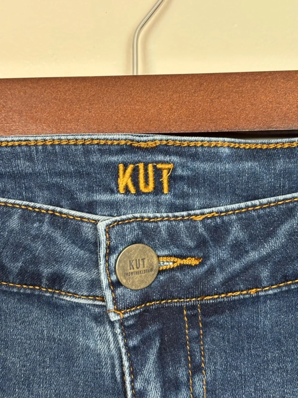 Kut From The Kloth Jeans Womens 12 Blue Boyfriend Mid‎ Rise Med Wash Denim